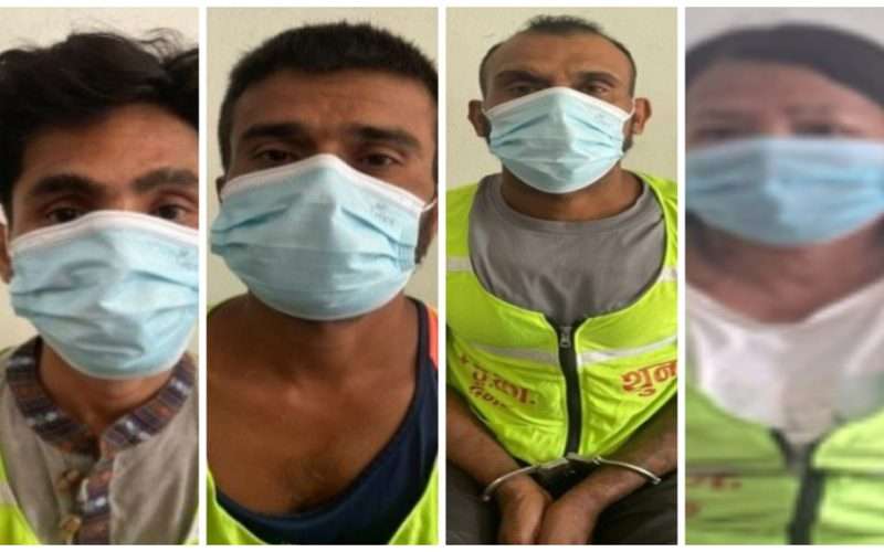 गाई काटेर मारेको आरोपमा तीन भुटानी शरणार्थी र एक महिला पक्राउ