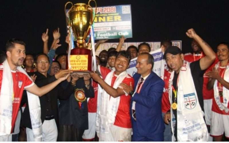 प्रथम झापा कपकाे उपाधि चर्च ब्वाइज युनाइटेडलाई