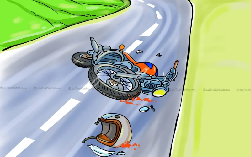 मोटरसाइकल दुर्घटनामा मेचीनगरका प्रधानको मृत्यु