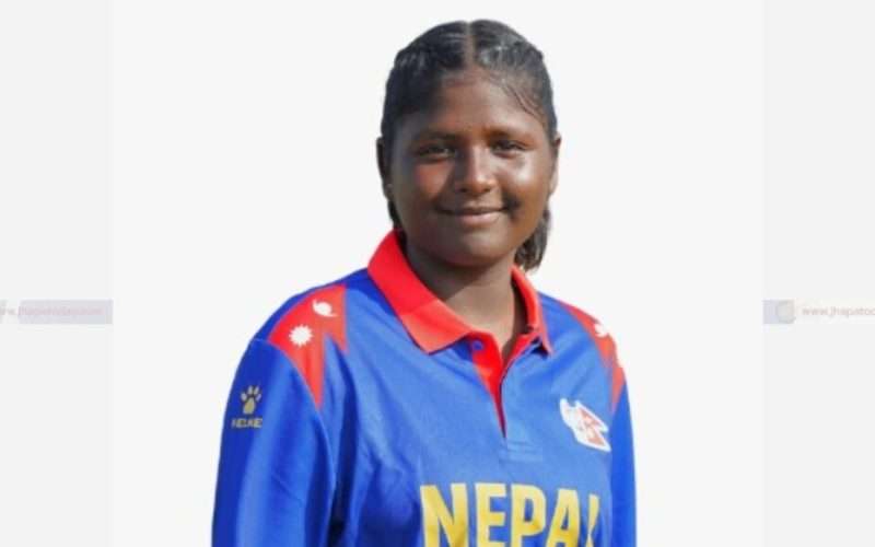 झापाकी रिया अन्डर–१९ महिला विश्वकप खेल्दै