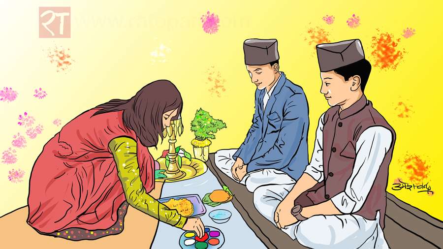 बडादशैंको मुख्य दिन आज, टीका लगाउने उत्तम साइत ११:५३ बजे