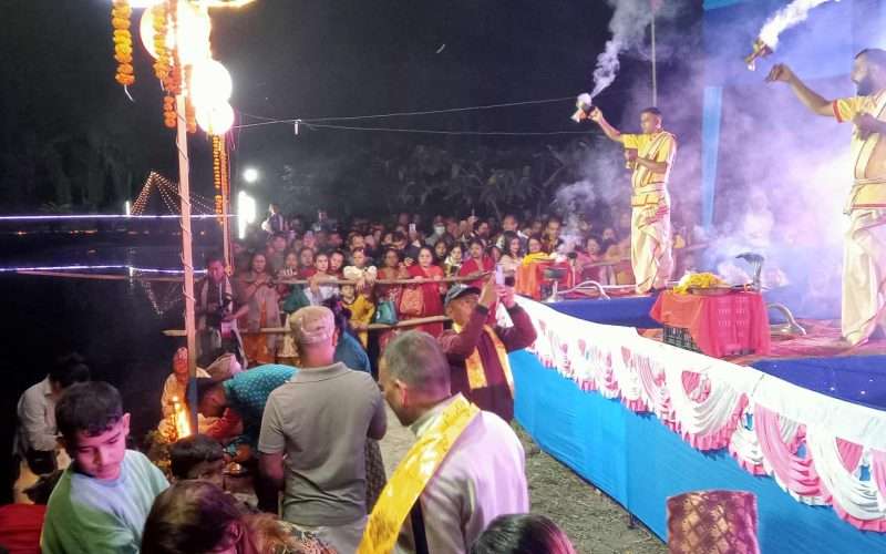 बिराटपोखरिमा बालाचतुर्दशी अवसरमा गंगा आरती तथा भजन–कीर्तन सम्पन्न